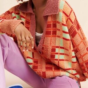 Free People Ruben pull over long sleeve oversized sweater size small